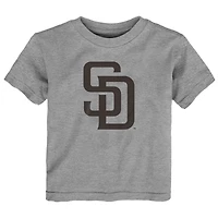 T-shirt pour bébé Outerstuff gris chiné avec logo principal des Padres de San Diego