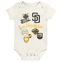 Ensemble de body 3 pièces Baby Outerstuff San Diego Padres Home Plate
