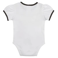 Infant  White San Diego Padres Sweet Catcher 3-Piece Headband Skirt Set