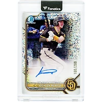 Jackson Merrill San Diego Padres Autographed 2022 Bowman Chrome Mini Diamond Refractor #CPA-JME #100/299 Card