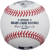 Balle de baseball autographiée par Jackson Merrill des Padres de San Diego avec inscription « Débuts en MLB le 20/03/2024 »