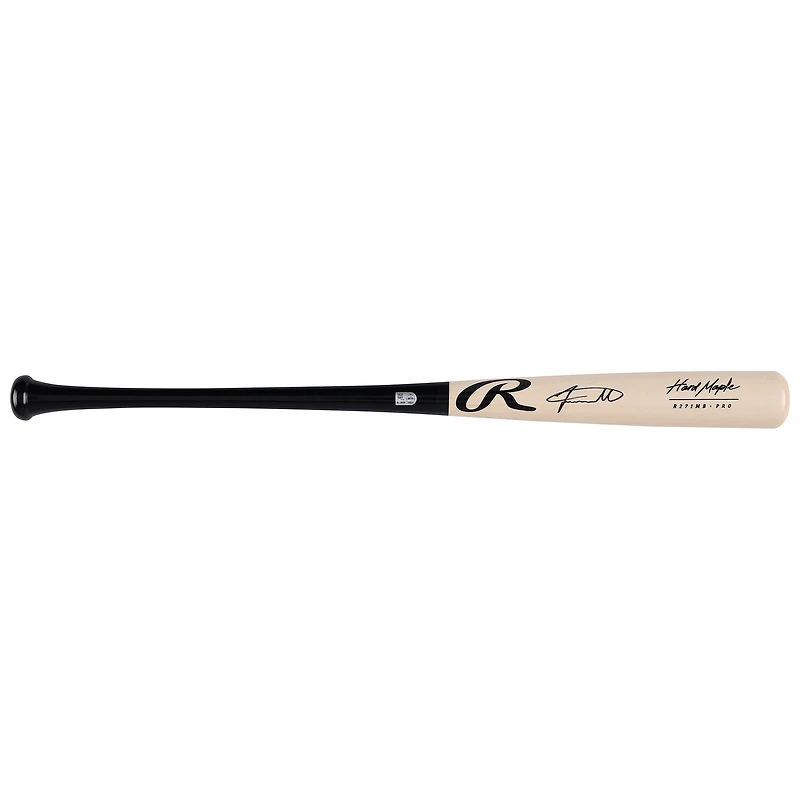 Jackson Merrill San Diego Padres Autographed Black/Tan Rawlings Player Preferred Bat