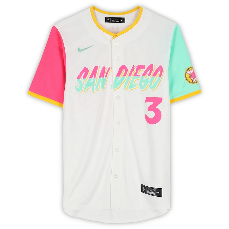 Jackson Merrill San Diego Padres Autographed White Nike City Connect Limited Jersey