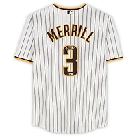 Jackson Merrill San Diego Padres Autographed White Nike Replica Jersey