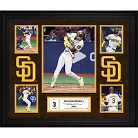 Jackson Merrill San Diego Padres Framed 2024 Debut 5-Photo Collage