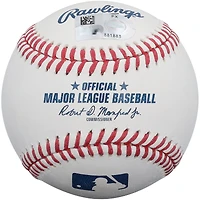 Balle de baseball autographiée par Kruz Schoolcraft des Padres de San Diego avec inscription « 25e choix de la saison 2025 ».