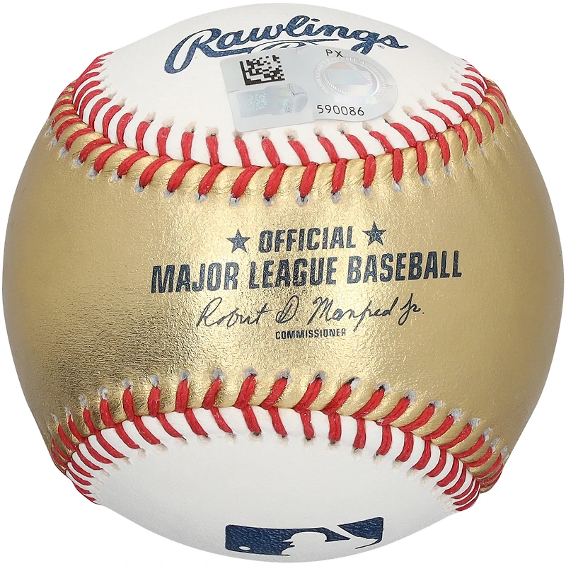 Kruz Schoolcraft San Diego Padres Autographed Gold and White Leather Baseball