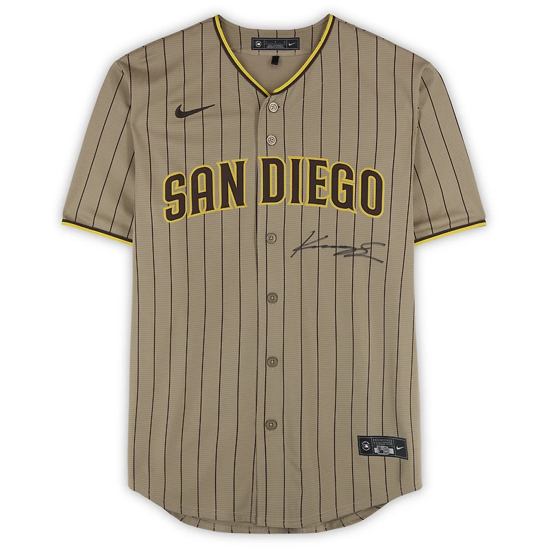 Kruz Schoolcraft San Diego Padres Autographed Tan Nike Replica Jersey