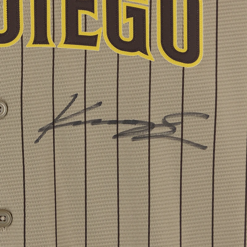 Kruz Schoolcraft San Diego Padres Autographed Tan Nike Replica Jersey