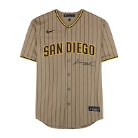 Kruz Schoolcraft San Diego Padres Autographed Tan Nike Replica Jersey