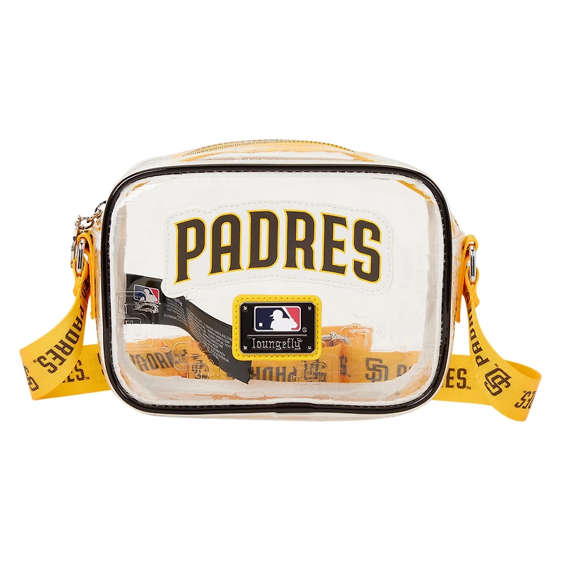 Sac bandoulière Loungefly San Diego Padres transparent avec logo intégral