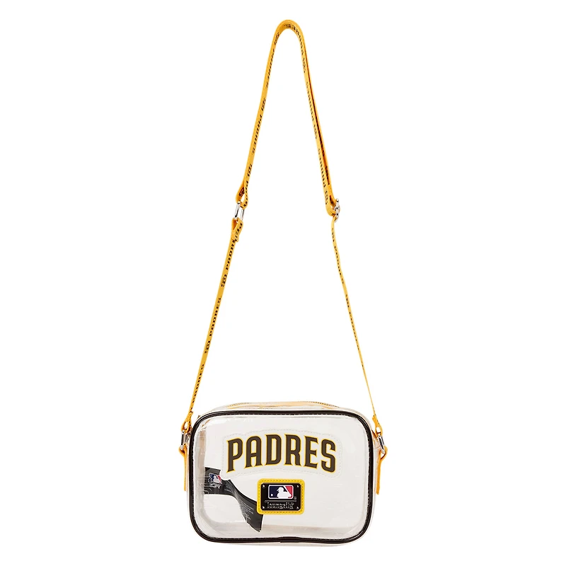 Sac bandoulière Loungefly San Diego Padres transparent avec logo intégral