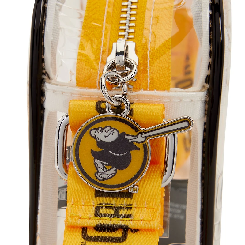 Loungefly San Diego Padres Clear All Over Logo Crossbody Bag