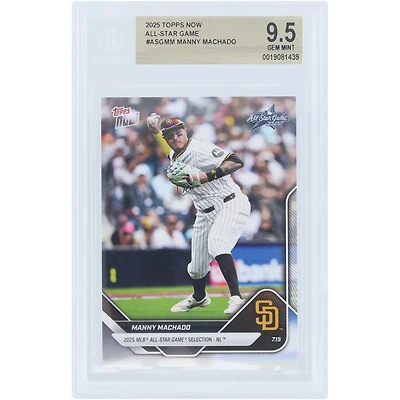 Manny Machado San Diego Padres 2025 Topps Now 2025 MLB All-Star Game Selection NL #ASG-MM BGS Authenticated 9.5 Card