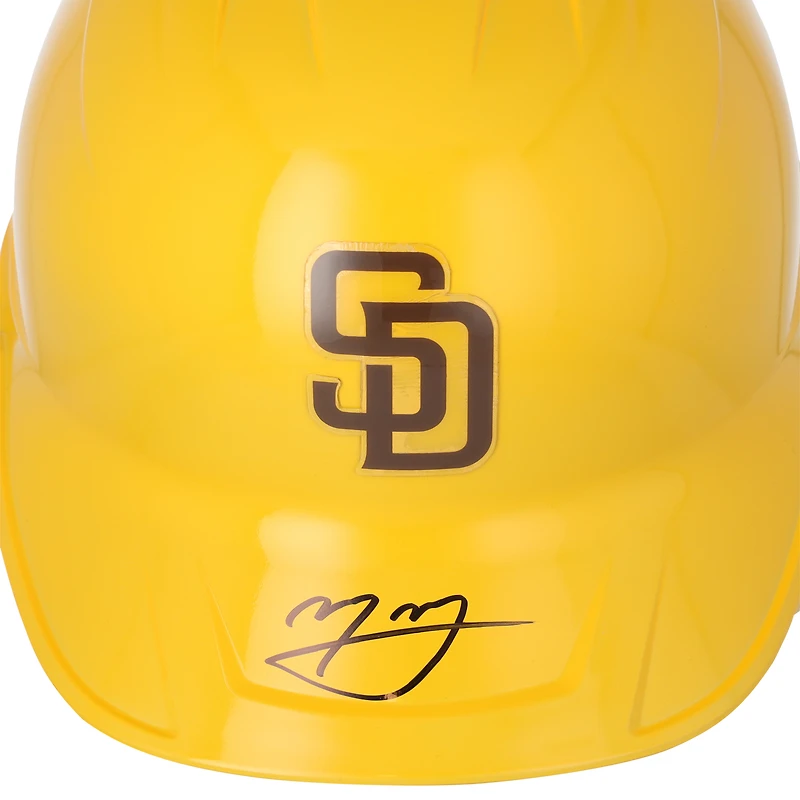 Réplique du casque de frappeur chromé autographié par Manny Machado des Padres de San Diego