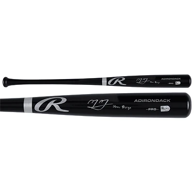 Manny Machado San Diego Padres Autographed Black Rawlings Pro Bat with "Slam Diego" Inscription