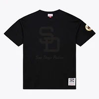 Men Mitchell & Ness Black San Diego Padres Cooperstown Collection Phantom T-Shirt
