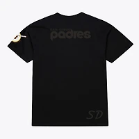 T-shirt noir Mitchell & Ness San Diego Padres Cooperstown Collection Phantom pour homme