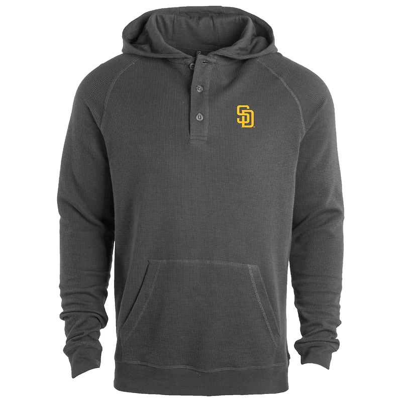 Sweat à capuche léger manches raglan gris Dunbrooke pour homme des San Diego Padres Montana