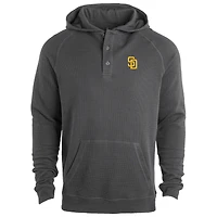 Sweat à capuche léger manches raglan gris Dunbrooke pour homme des San Diego Padres Montana