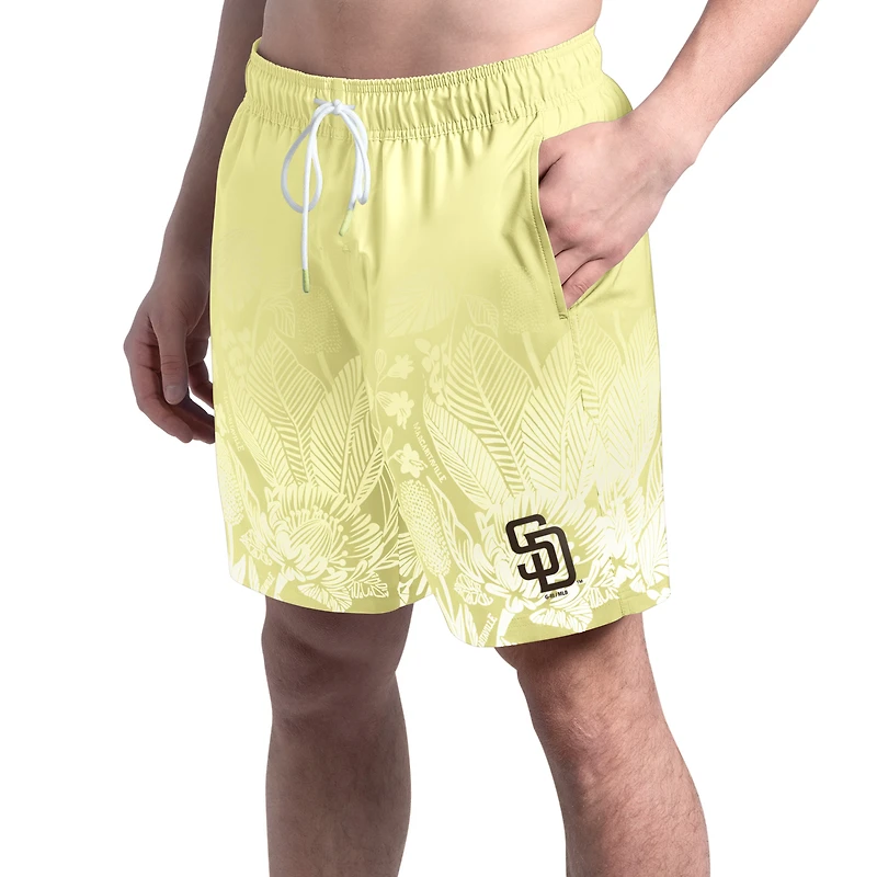 Men's Margaritaville Yellow San Diego Padres Lagoon Fiesta Swim Shorts