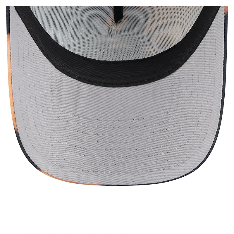 Men's New Era Black San Diego Padres Bleached A-Frame 9FORTY Adjustable Hat