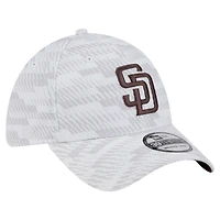 Casquette New Era blanche San Diego Padres Graded 39THIRTY Flex pour homme