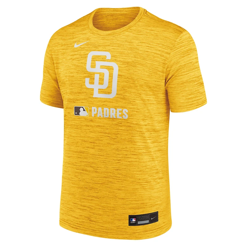 T-shirt Nike Gold San Diego Padres Authentic Collection Velocity Dri-FIT pour homme