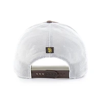 Casquette ajustable Fairway Trucker marron/blanc '47 pour homme des Padres de San Diego