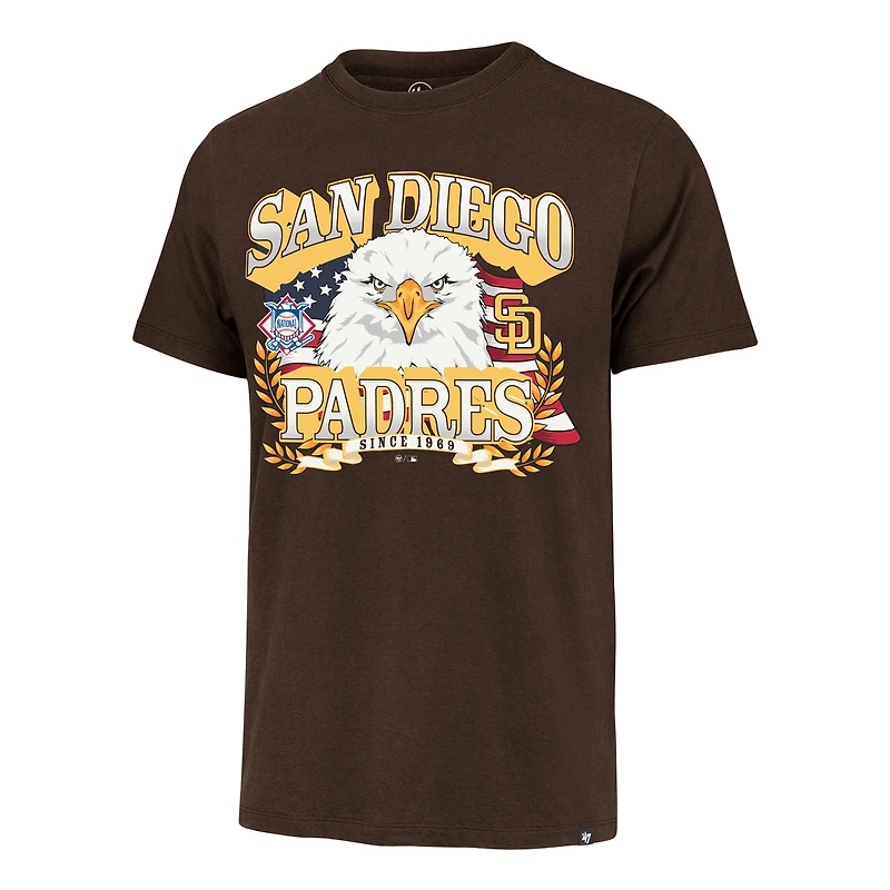 Men's '47  Brown San Diego Padres Americana Eagle T-Shirt