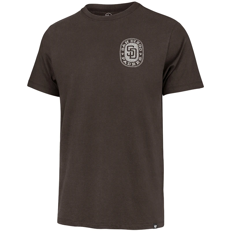 T-shirt marron « 47 » pour homme, Back Canyon Franklin, Padres de San Diego