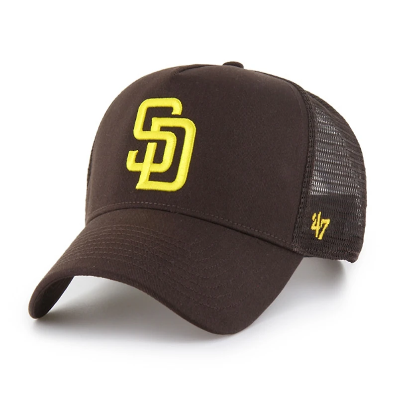 Casquette de camionneur ajustable pour homme '47 Brown San Diego Padres Ballpark Offside