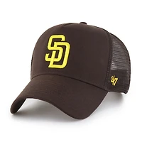 Casquette de camionneur ajustable pour homme '47 Brown San Diego Padres Ballpark Offside