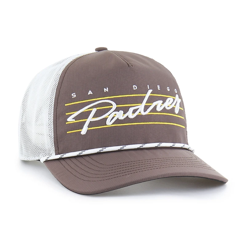 Men's '47 Brown San Diego Padres Brrr Downburst Mesh Hitch Adjustable Hat