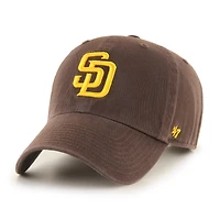 Casquette réglable San Diego Padres Clean Up '47 marron pour homme