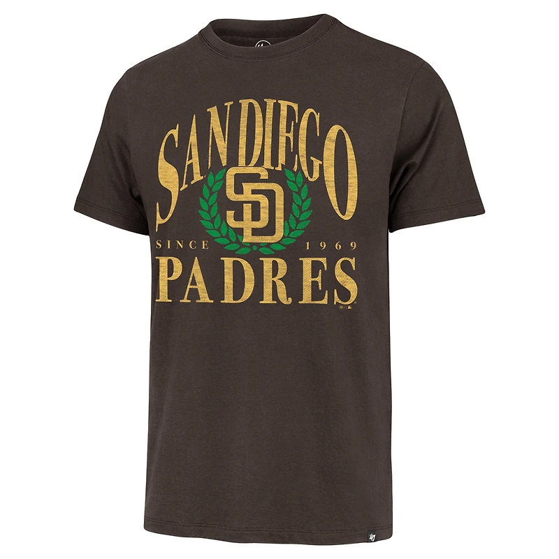 Men's '47 Brown San Diego Padres Pitchout Franklin T-Shirt