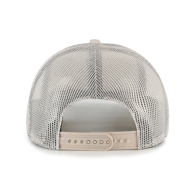 Casquette camionneur ajustable « 47 » crème pour homme, motif pierre tombale des Padres de San Diego