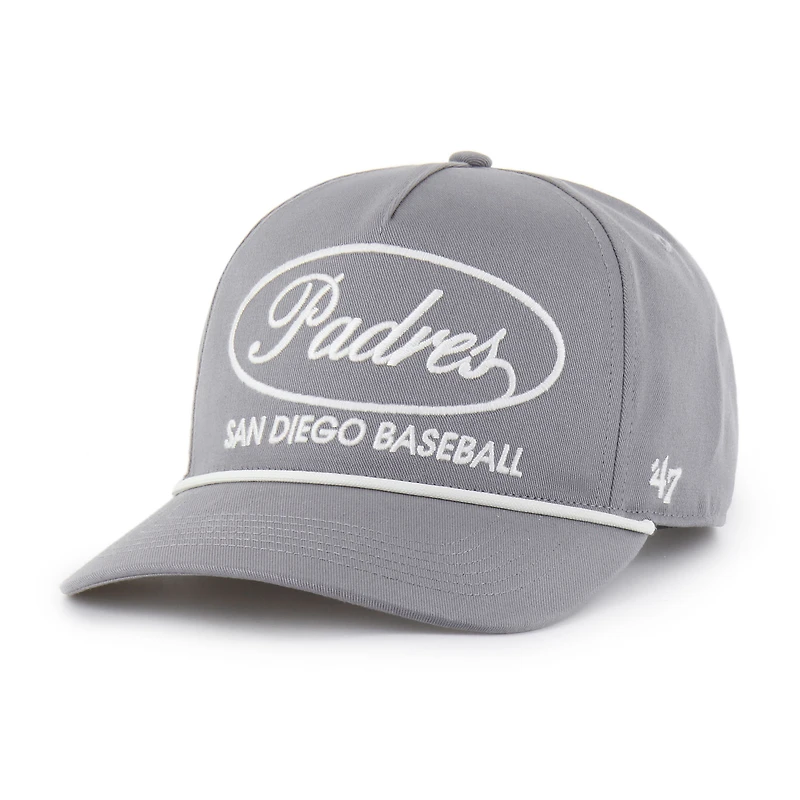 Casquette ajustable grise Foundational Hitch pour homme, modèle 1947, des Padres de San Diego