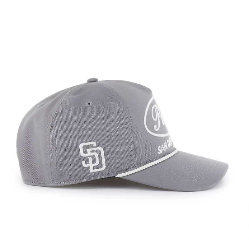 Casquette ajustable grise Foundational Hitch pour homme, modèle 1947, des Padres de San Diego