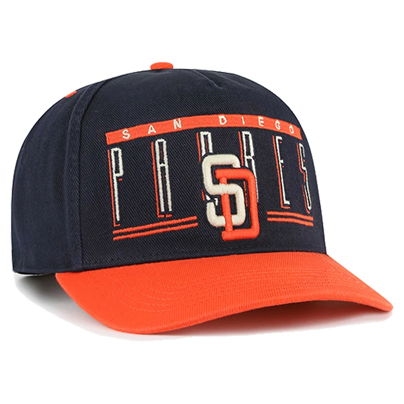 Men's '47 Navy San Diego Padres  Double Headed Baseline Hitch Adjustable Hat
