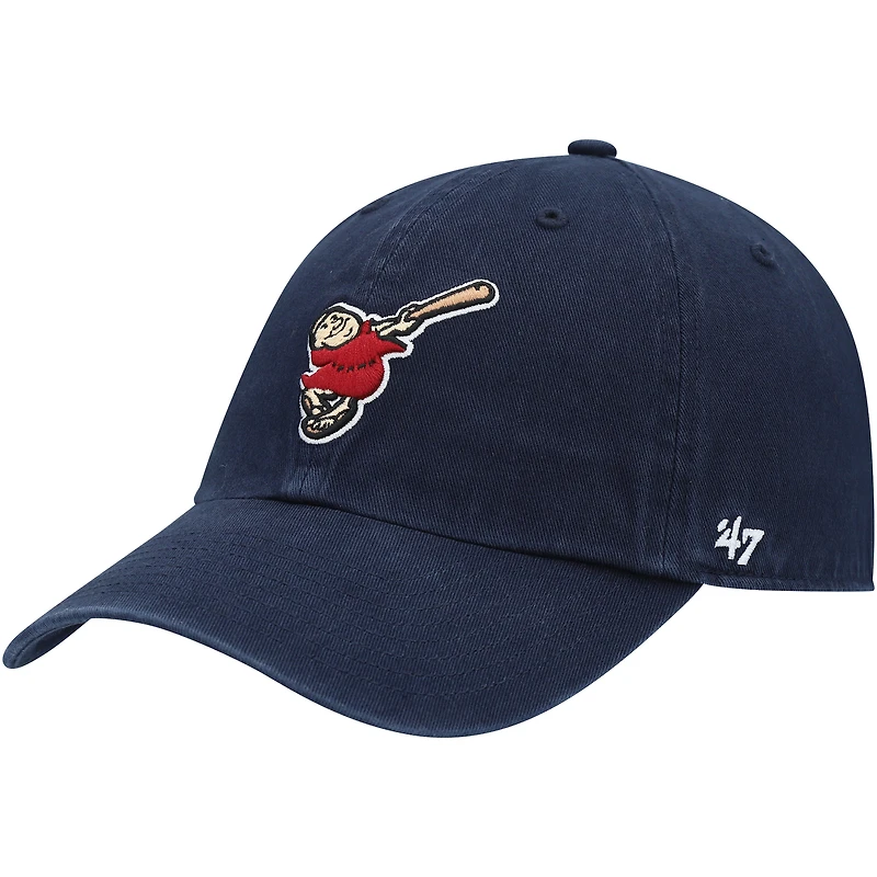 Chapeau ajustable pour homme '47 Navy San Diego Padres Logo Cooperstown Collection Clean Up