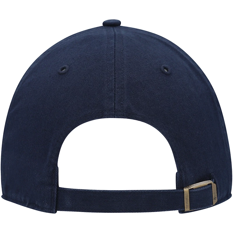 Men's '47 Navy San Diego Padres Logo Cooperstown Collection Clean Up Adjustable Hat