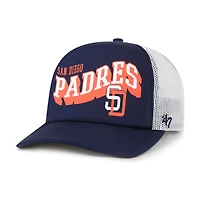 Casquette snapback Meander en mousse bleu marine pour homme, modèle 1947, des Padres de San Diego