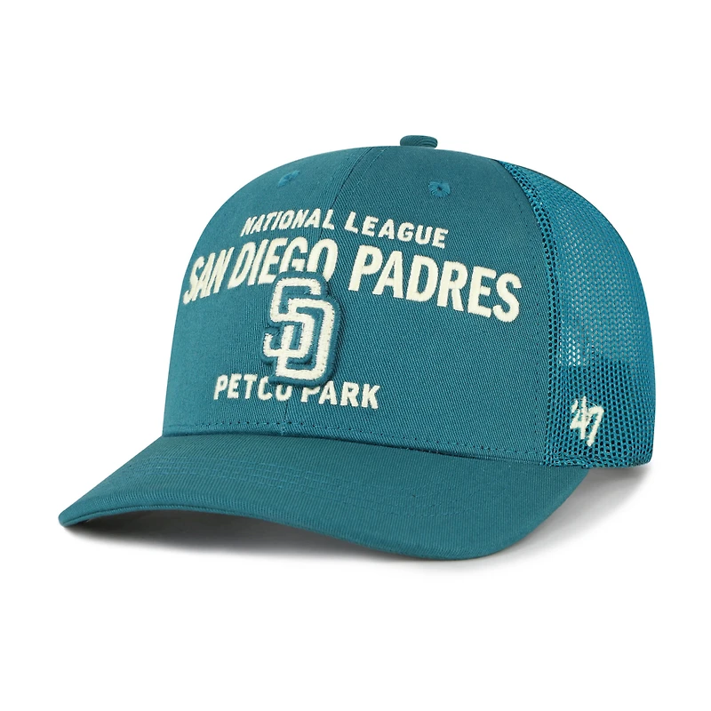 Men's '47 Teal San Diego Padres Contemporary Hitch Adjustable Trucker Hat