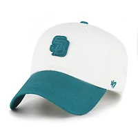 Casquette ajustable pour homme, modèle 47 blanc/turquoise des Padres de San Diego, style contemporain épuré.