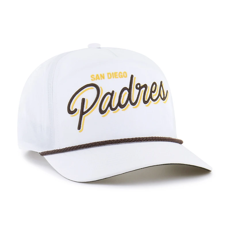Casquette ajustable blanche « 47 » pour homme, motif Brrr Fairway Hitch des Padres de San Diego