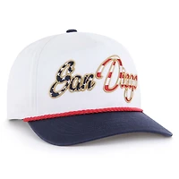 Men's '47 White San Diego Padres Patriotic Overhand Hitch Adjustable Hat