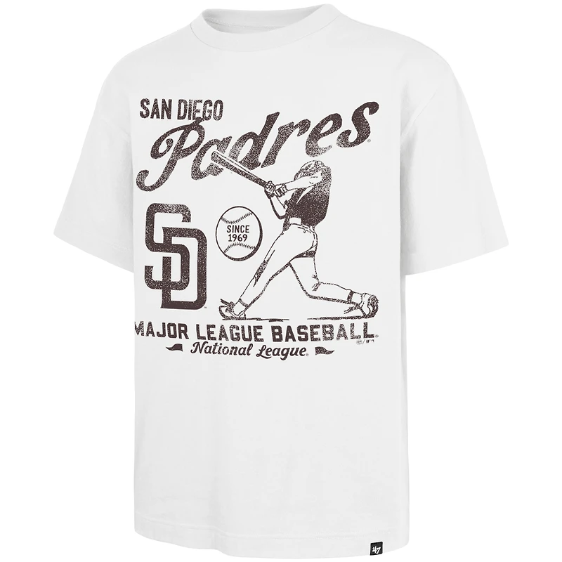 T-shirt blanc « 47 » pour homme, édition régionale des Padres de San Diego, Batter Foundation