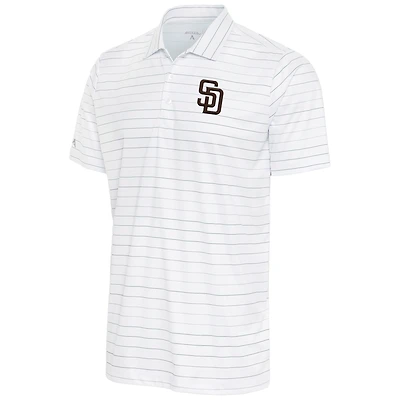 Polo Antigua blanc/gris San Diego Padres Ryder pour hommes