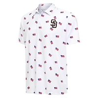 Polo Americana Antigua blanc San Diego Padres pour hommes